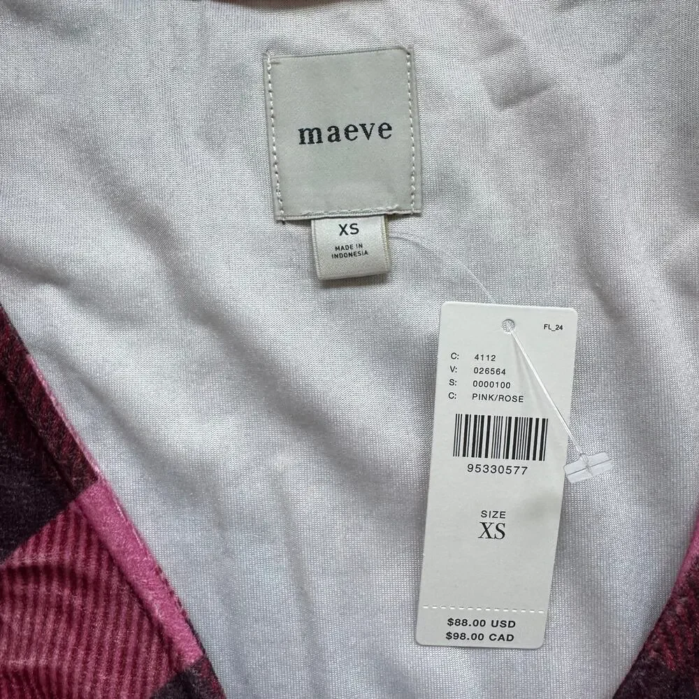 Maeve (Anthropologie) Velvet Babydoll Top - Size XS - Picture 3 of 7
